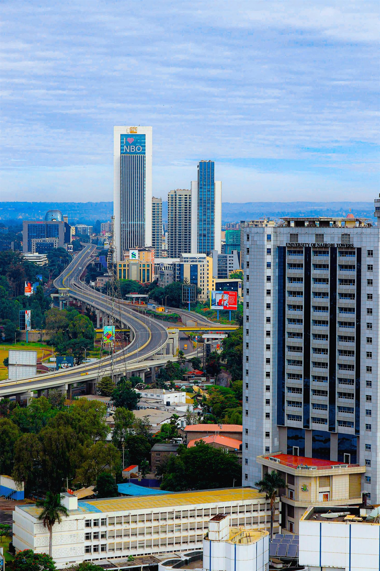 Westlands Nairobi skyline